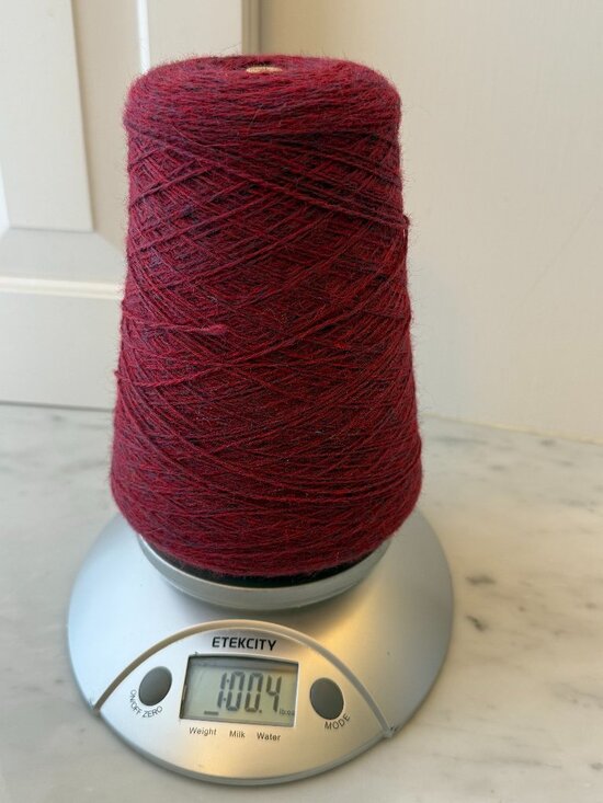JaggerSpun Other - JaggerSpun Maine Highland Heather CRANBERRY 2/8 Wool 1 LB Cone Weaving Knitting